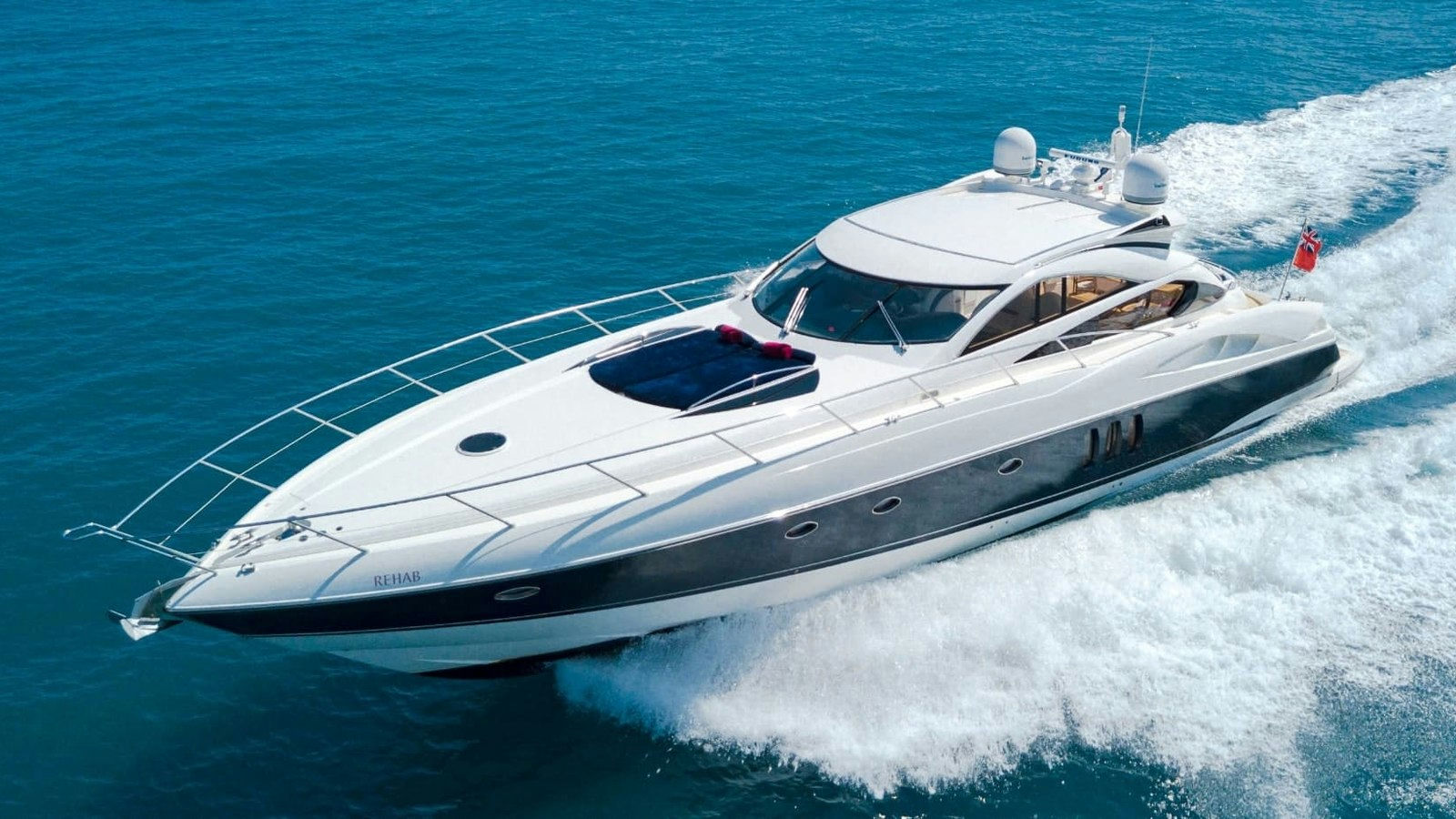 Rehab, 21 m Sunseeker Predator 68 charter yacht
