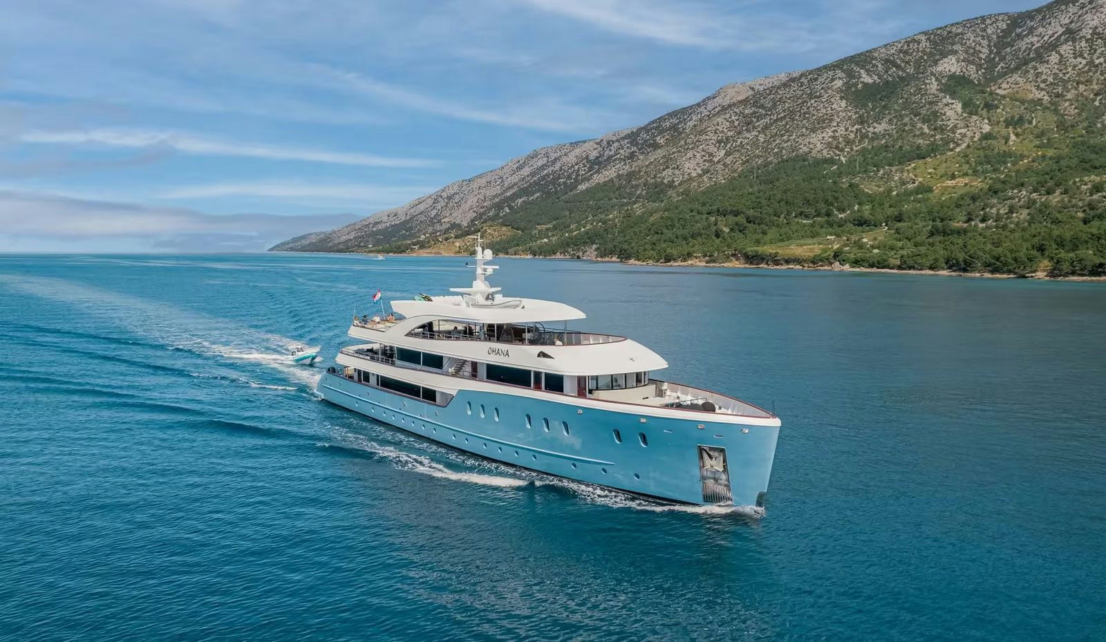 Ohana, 49 m Custom charter yacht