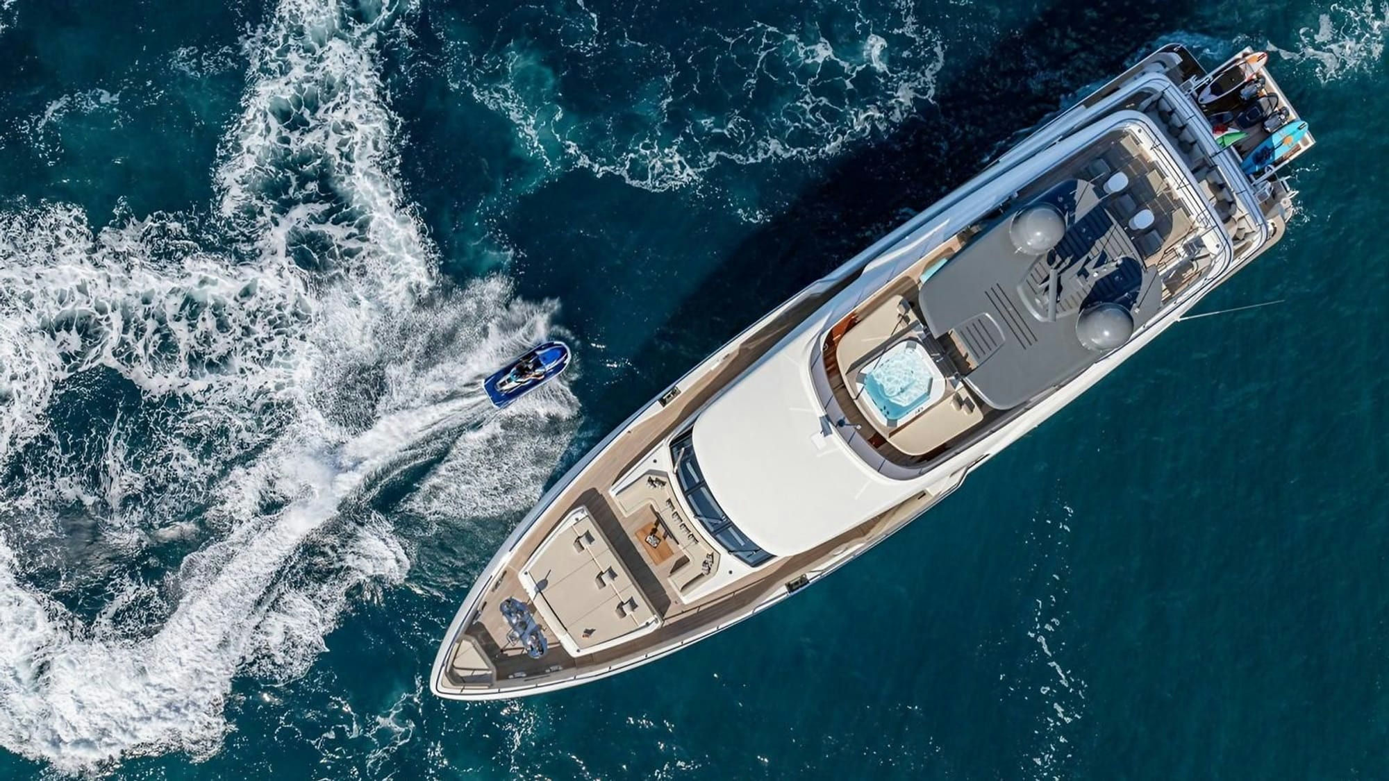 South, 33 m Ferretti charter yacht