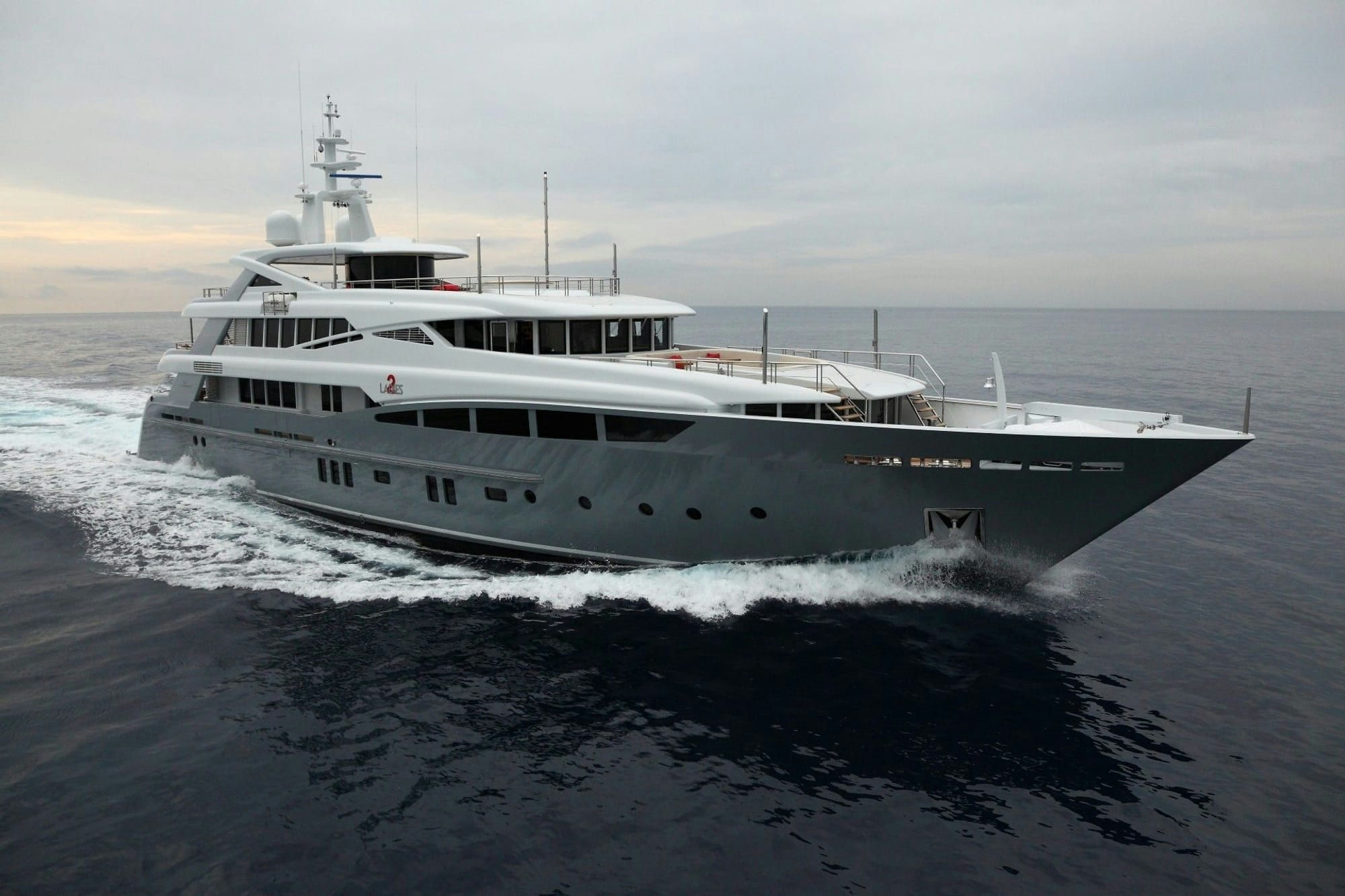 2 Ladies, 46.4 m Rossinavi charter yacht